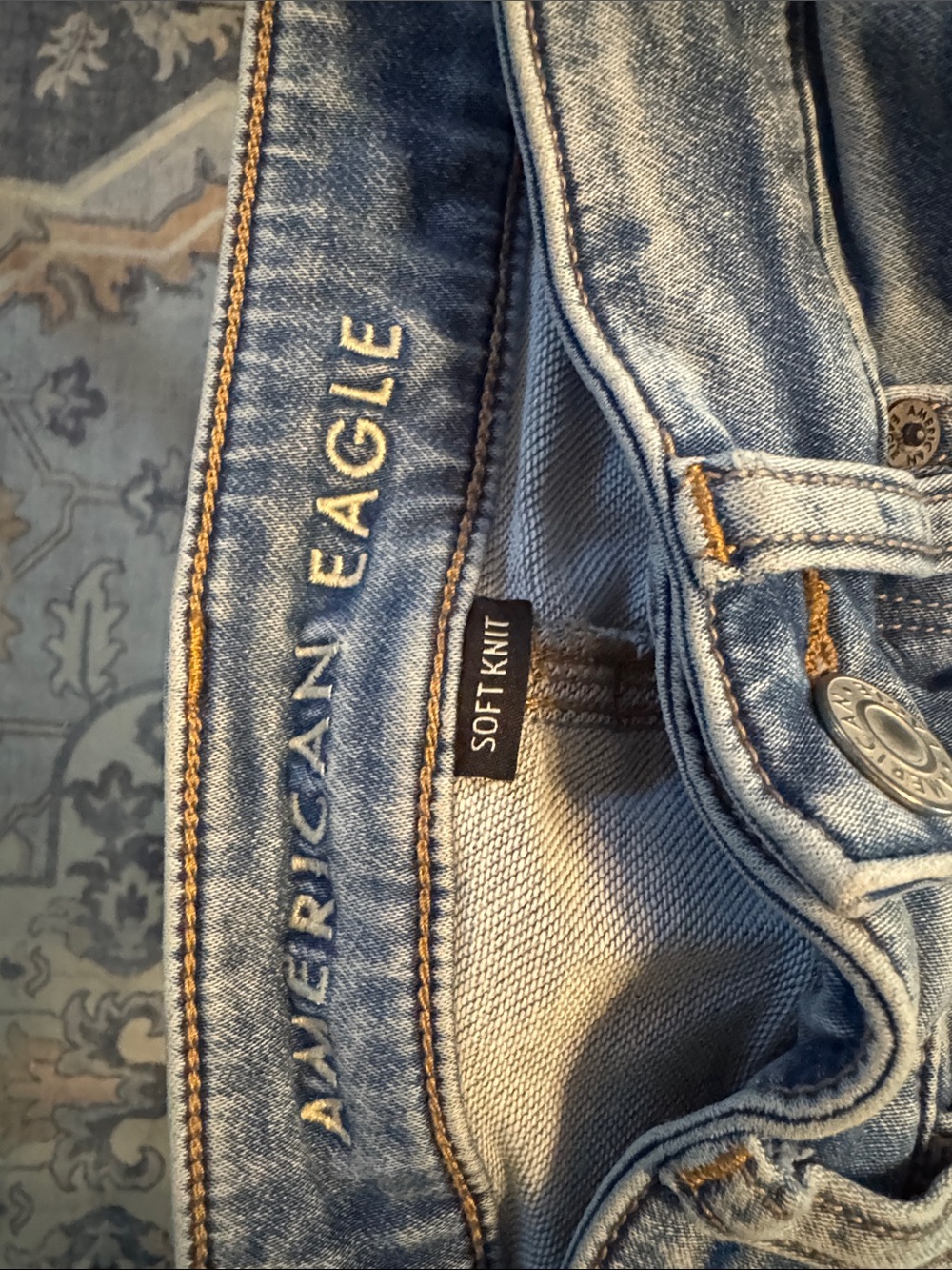 American Eagle Outfitters Women's Light Blue Skinny Jeans - Picture 2 of 6